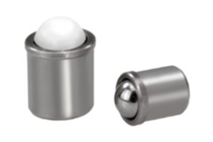 Pressori a molla modello liscio, acciaio inox Pressori a molla modello liscio, acciaio inox