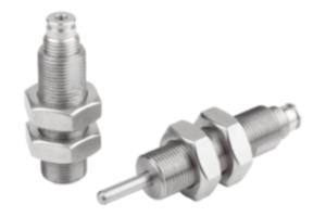 Indexing plungers, steel or stainless steel, pneumatic