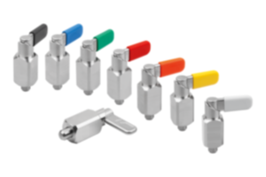 Doigts d’indexage verrouillables en inox à profil carré Doigts d’indexage verrouillables en inox à profil carré