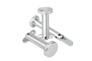 Axes de fixation en acier avec sûreté à enclenchement Axes de fixation en acier avec sûreté à enclenchement