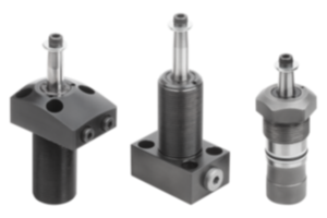 Vérin de bridage pivotant hydraulique compact à double / simple effet avec rappel par ressort Vérin de bridage pivotant hydraulique compact à double / simple effet avec rappel par ressort