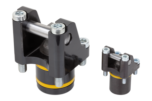 Vérin de bridage à levier rotatif hydraulique à double / simple effet avec rappel par ressort Vérin de bridage à levier rotatif hydraulique à double / simple effet avec rappel par ressort