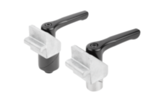 Broches de serrage acier ou Inox avec équerre d'assemblage Broches de serrage acier ou Inox avec équerre d'assemblage