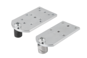 Broches de serrage acier ou Inox avec plaque d'adaptation Broches de serrage acier ou Inox avec plaque d'adaptation