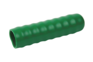 Poignées en plastique, rondes avec support rond, coloris vert Poignées en plastique, rondes avec support rond, coloris vert