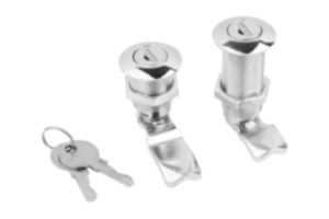 Quarter-turn lock zinc, lockable, long version Quarter-turn lock zinc, lockable, long version