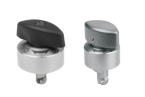 Chiusura a 1/4 di giro in acciaio inox, manopola in plastica o in acciaio inox Chiusura a 1/4 di giro in acciaio inox, manopola in plastica o in acciaio inox