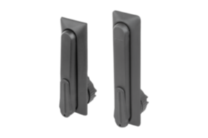 Schwenkhebel Kunststoff, Montageloch rund, Montagelochabstand 105/130 mm, mit Abdeckung Schwenkhebel Kunststoff, Montageloch rund, Montagelochabstand 105/130 mm, mit Abdeckung