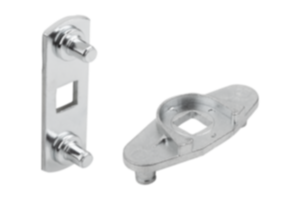 Adapter Stahl, Edelstahl oder Zink für Stangen Adapter Stahl, Edelstahl oder Zink für Stangen