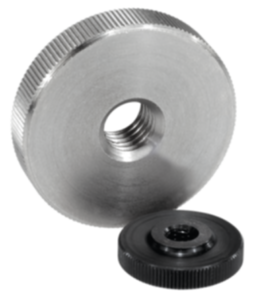Contre-écrou moleté en acier ou Inox DIN 467 Contre-écrou moleté en acier ou Inox DIN 467