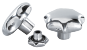 Bouton étoile en aluminium, similaire à DIN 6336 Bouton étoile en aluminium, similaire à DIN 6336
