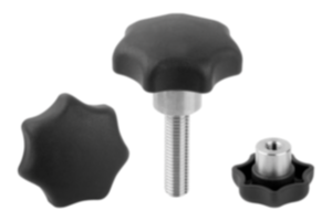 Boutons étoile en plastique avec métal détectable avec douille en acier saillante Boutons étoile en plastique avec métal détectable avec douille en acier saillante
