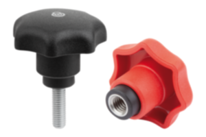 Boutons étoile en plastique avec fonction de sécurité Boutons étoile en plastique avec fonction de sécurité