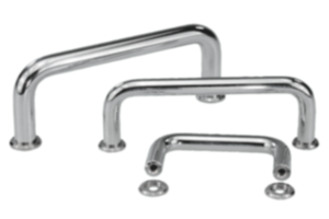 Poignées de manutention en acier rondes chromées brillantes Poignées de manutention en acier rondes chromées brillantes