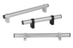 Tubular handles, aluminium, adjustable