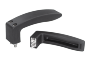 Poignées de manutention en plastique à visser d'un côté Poignées de manutention en plastique à visser d'un côté