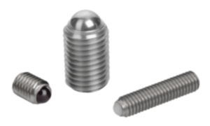 Ball-end thrust screws without head stainless steel with full ball  Ball-end thrust screws without head stainless steel with full ball