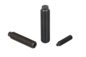 Thrust screws with point Thrust screws with point