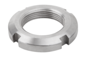 Slotted round nuts, steel or stainless steel, DIN 981 Slotted round nuts, steel or stainless steel, DIN 981