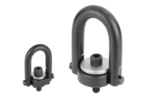Anello di sollevamento in acciaio con staffa a U, orientabile a 360 gradi Anello di sollevamento in acciaio con staffa a U, orientabile a 360 gradi