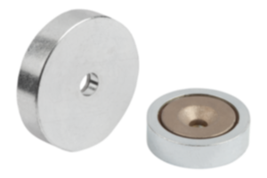 Aimants plats avec trou fraisé en SmCo Aimants plats avec trou fraisé en SmCo