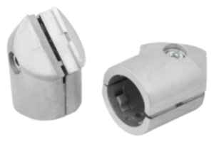 Verbinder 45° Ø30 Typ I mit Verdrehsicherung Verbinder 45° Ø30 Typ I mit Verdrehsicherung