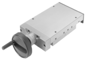 Tavole di guida a coda di rondine con vite micrometrica e volantino Tavole di guida a coda di rondine con vite micrometrica e volantino