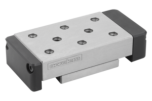 Tavole di guida di precisione a rulli con piastre terminali e fori di posizionamento Tavole di guida di precisione a rulli con piastre terminali e fori di posizionamento