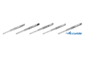 Glissières télescopiques en acier pour montage latéral, extension intégrale, résistance à la charge jusqu'à 50 kg Glissières télescopiques en acier pour montage latéral, extension intégrale, résistance à la charge jusqu'à 50 kg