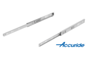 Glissières télescopiques en acierpour montage latéral, extension partielle, résistance à la charge jusqu'à 50 kg Glissières télescopiques en acierpour montage latéral, extension partielle, résistance à la charge jusqu'à 50 kg