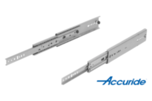 Glissières télescopiques en acier pour montage latéral, extension intégrale, résistance à la charge jusqu'à 160 kg Glissières télescopiques en acier pour montage latéral, extension intégrale, résistance à la charge jusqu'à 160 kg