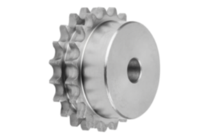 Ruote dentate doppi 3/4" x 7/16" DIN ISO 606 Ruote dentate doppi 3/4" x 7/16" DIN ISO 606