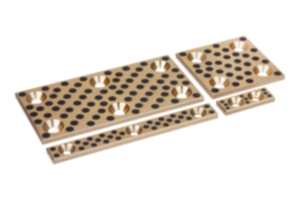 Plaques de frottement en bronze, sans entretien Plaques de frottement en bronze, sans entretien