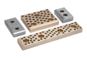 Plaques de frottement en bronze ou en acier, sans entretien Plaques de frottement en bronze ou en acier, sans entretien