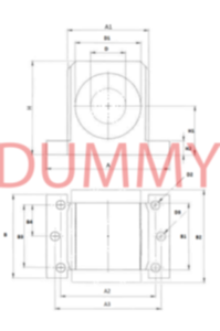 Palier à semelle en aluminium Palier à semelle en aluminium