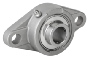 Palier applique MUCFL à 2 trous de fixation, inox Palier applique MUCFL à 2 trous de fixation, inox