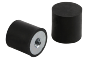 Rubber buffers type E cylindrical with internal thread