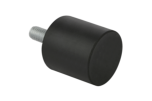 Tampone in gomma e acciaio o acciaio inox tipo D cilindrico con filettatura esterna Tampone in gomma e acciaio o acciaio inox tipo D cilindrico con filettatura esterna