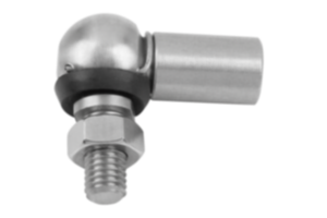 Angle joints stainless steel like DIN 71802, Form CS with sealing cap  Angle joints stainless steel like DIN 71802, Form CS with sealing cap