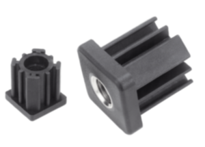 Tappi filettati per tubi a sezione quadra Tappi filettati per tubi a sezione quadra