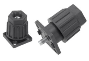 Pied de montage réglable pour profil aluminium Pied de montage réglable pour profil aluminium