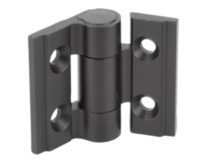 Scharnier aus Aluminium, mit Rastfunktion Scharnier aus Aluminium, mit Rastfunktion