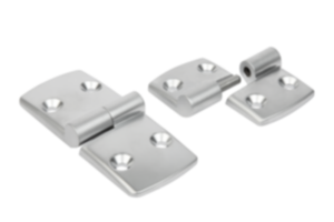 Scharniere aus Aluminium, aushängbar, links Scharniere aus Aluminium, aushängbar, links