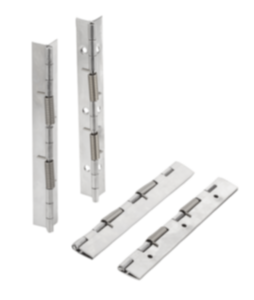 Spring hinges steel or stainless steel, 180 mm Spring hinges steel or stainless steel, 180 mm