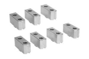 Ganascia in acciaio, bianca per mandrino autocentrante fisso Ganascia in acciaio, bianca per mandrino autocentrante fisso