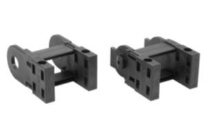 Elementi di collegamento in plastica per catene portacavi, altezza interna 25 mm Elementi di collegamento in plastica per catene portacavi, altezza interna 25 mm