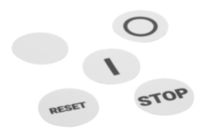 Targhette identificative rotonde Targhette identificative rotonde