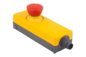 Pulsante di emergenza nell'alloggiamento "Minibox" Ø 22,3 mm attacco M12 Pulsante di emergenza nell'alloggiamento "Minibox" Ø 22,3 mm attacco M12