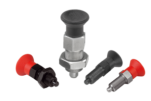Spine di posizione in acciaio o acciaio inox con impugnatura a fungo in plastica Spine di posizione in acciaio o acciaio inox con impugnatura a fungo in plastica