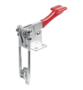 Toggle clamps latch vertical with catch plate